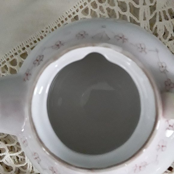 Tracy Porter Hand-Painted Ceramic Teapot with Pink Floral Motif - Picture 6 of 7